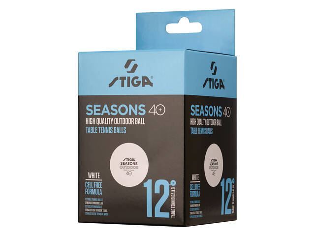 Мячи для настольного тенниса Stiga Seasons, White 12 шт (1110-2810-12) - Фото 2