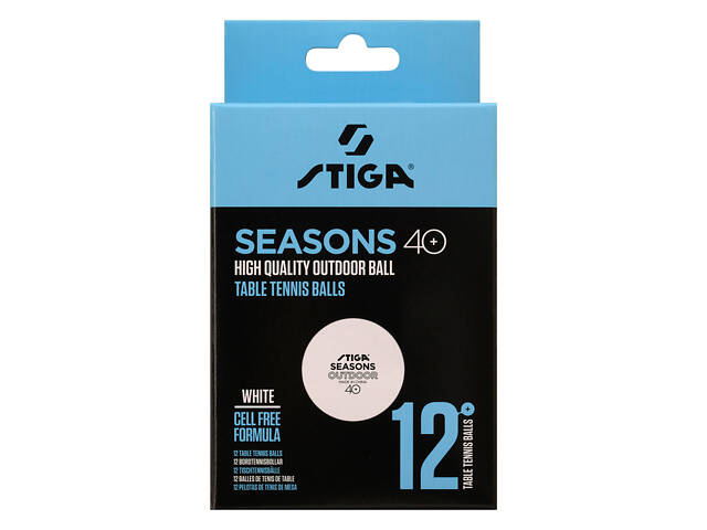 Мячи для настольного тенниса Stiga Seasons, White 12 шт (1110-2810-12) - Фото 4