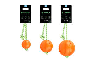 Мячик ЛАЙКЕР7 Люми на шнуре (диаметр 7см)