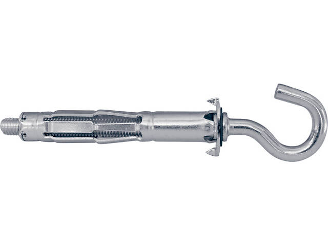 М4 7х38мм затискач 8-15мм анкер з відкритим кільцем MOLLY-C для гіпсокартону оцинкована сталь (100 шт.) [92E8O000092E8043] - Фото 1