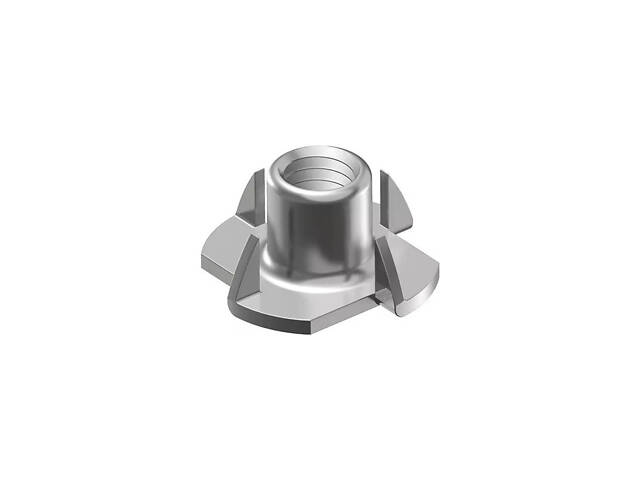 М5 6,4х8мм сталь крок 0,8 ⌀17 гайка упорна цинк білий (100 шт.) [6N200006N050817020] Metalvis - Фото 1