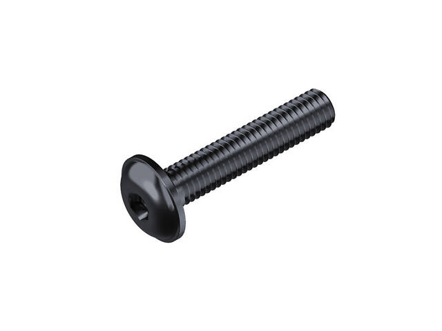 М6х12 10.9 гвинт з буртиком без покриття повна різьба крок 1 (50шт.) [5I20L00005I260120L] напівкругла HX4 Metalvis - Фото 1