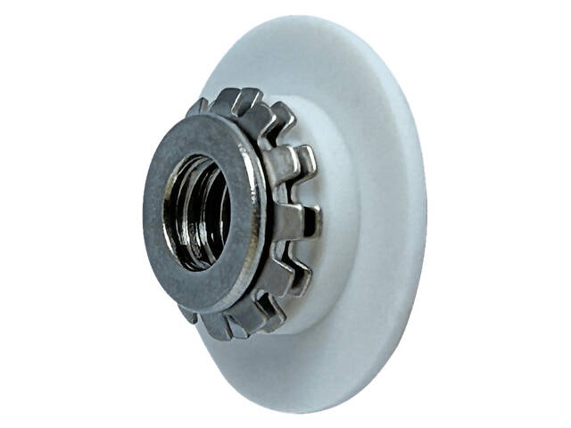 М6х6мм прижим 7,5мм 2 коронки гайка анкерна з фланцем нержавіюча сталь, пластик [N920E0R00002TM0660] Metalvis - Фото 2