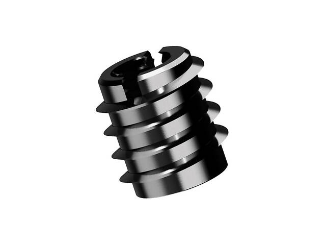 М8 12х15 сталь крок 1,25 під біту SL10 гайка врізна меблева без покриття (100 шт.) [3ME2000003ME801500] Metalvis - Фото 1