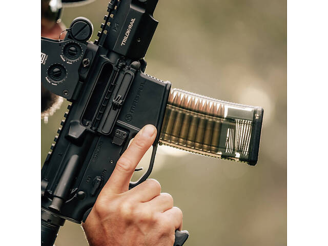Магазин для AR15 Magpul TMAG .223 Rem / 5.56x45 мм, на 30 патронов, Полупрозрачный (MAG1417) - Фото 6