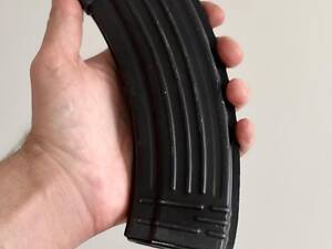магазин на 30 патронов 7.62х39 металлический ребристый для АК-47