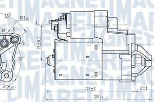 MAGNETI MARELLI 063721179010 Стартер Renault Megane I 1.4/1.8/2.0 99-03 (0.9kw) (z=9)