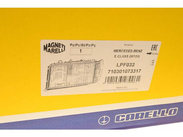 MAGNETI MARELLI 710301073317 Фара (L) MB E-class (W124) 93-95 (H4/H3) (LPF032) - Фото 18