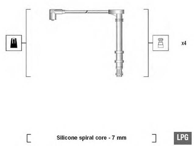 Magneti Marelli 941095800618. Комплект дротів запалювання