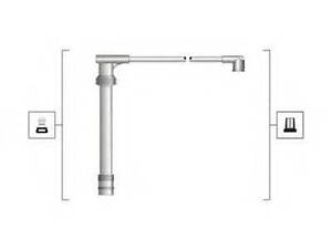MAGNETI MARELLI комплект высоковольтных проводов FIAT BRAVOBRAVA 1.6 16V [941319170049] MAGNETI MARELLI 941319170049 на