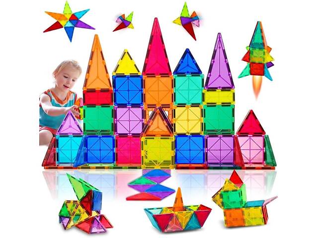 Magnetic Blocks Магнитный конструктор 110pcs D018 - Фото 1