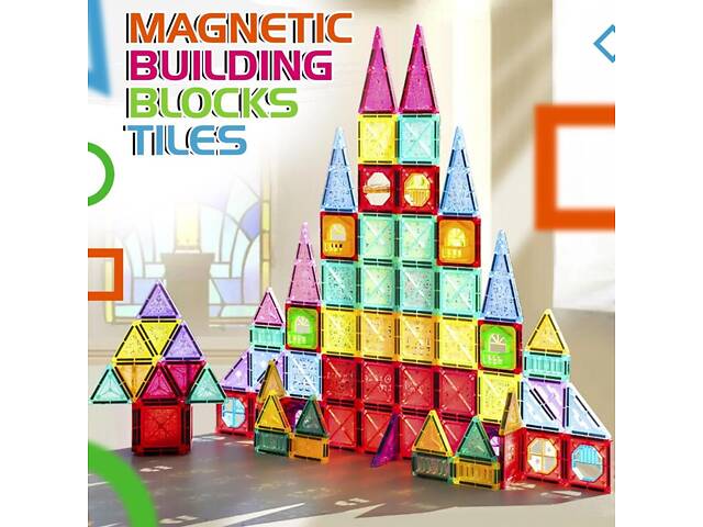 Magnetic Blocks Магнитный конструктор 110pcs D018 - Фото 2
