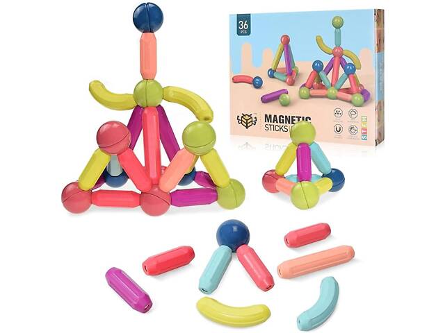 Magnetic Sticks Магнітний конструктор 36pcs - Фото 2