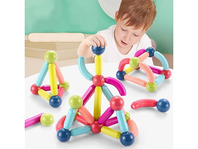 Magnetic Sticks Магнітний конструктор 36pcs - Фото NaN
