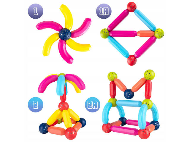 Магнитные блоки Gotel 64 шт - Фото 4