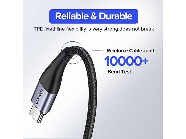 Магнитный кабель Micro USB Ugreen для зарядки и передачи данных 1 м Черный (60207+60209d2) - Фото 6