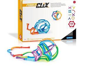 Магнитный конструктор Guidecraft PowerClix Organics, 48 деталей (G9431)