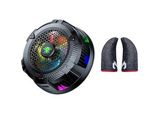 Магнітний напівпровідниковий радіатор-вентилятор активного охолодження Plextone EX1 PRO та напальчники MEMO pro.