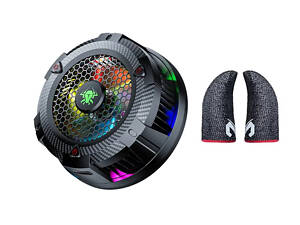 Магнітний напівпровідниковий радіатор-вентилятор активного охолодження Plextone EX1 PRO та напальчники MEMO pro.