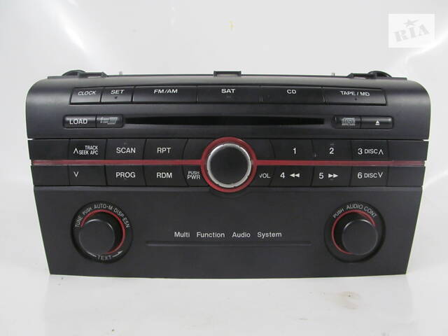 Магнитофон 6 DISK CD Mazda 3 (BK) 2003-2008 BN8M669RX