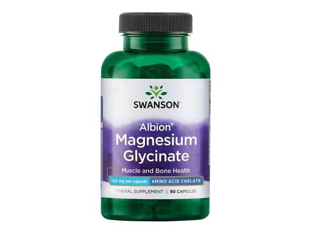 Магний глицинат Swanson Chelated Magnesium 133 mg 90 Caps (1086-100-17-2646751-20) - Фото 1