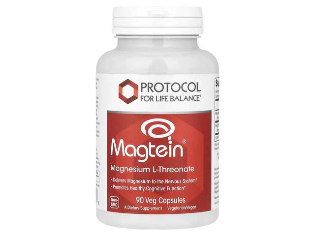 Магний L-треонат, Magtein®, Magnesium L-Threonate, Protocol for Life Balance, нервная и когнитивная поддержка,