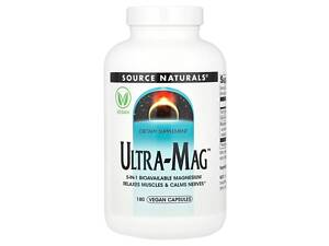 Магний Source Naturals Ultra-Mag 180 vcaps (1086-2023-10-3286)