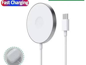 Магнітний бездротовий зарядний пристрій 30W для iPhone, AirPods і Android ґаджетів