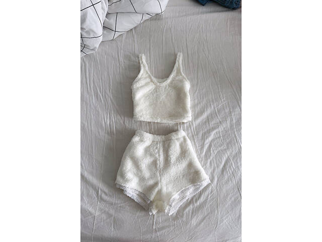 Махрова піжама Perfect Female Молочний L (191PJ-39SS-mi) - Фото 2