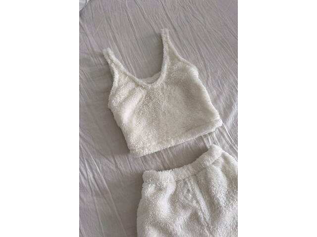 Махрова піжама Perfect Female Молочний XS (191PJ-39SS-mi) - Фото 3