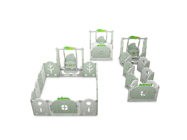 Манеж з баскетбольним кільцем No Brand 123х123х62 см Різнокольоровий (1336919530) - Фото 2