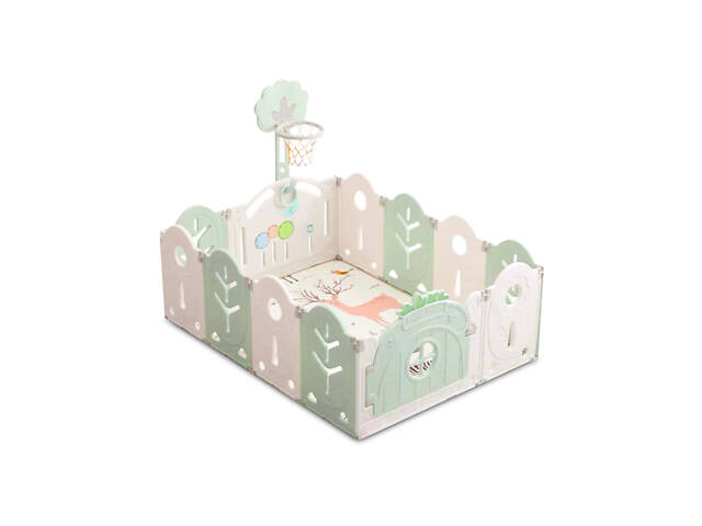 Манеж з баскетбольним кільцем No Brand 123х165х62 см Різнокольоровий (1336925540) - Фото 1