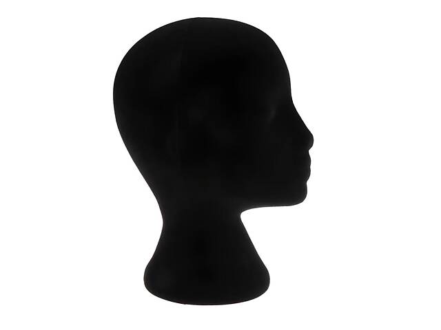 Манекени голови з пінопласту RESTEQ для шапок, перуків, окулярів, малювання Чорні 50см - Фото 8