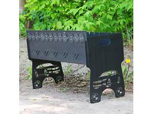 Мангал автоматичний на 10 шампурів із гравіюванням — BMW