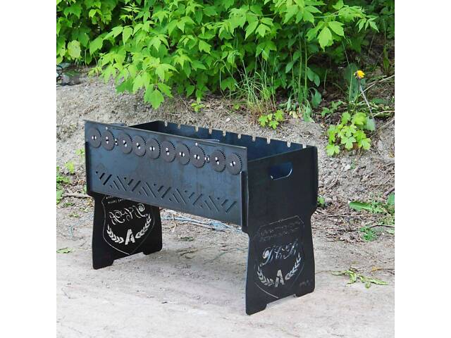 Мангал автоматичний на 10 шампурів із гравіюванням, Автомангал - Фото 1