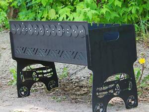 Мангал автоматичний на 10 шампурів із гравіюванням — BMW