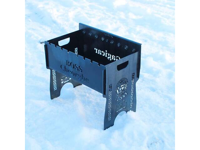 Мангал автоматичний на 8 шампурів із гравіюванням — Boss - Фото 2