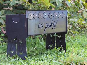 Мангал автоматичний на 8 шампурів із гравіюванням — 60 років.