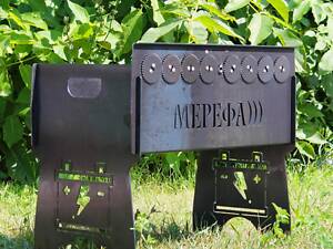 Мангал автоматичний на 8 шампурів із гравіюванням — Акум