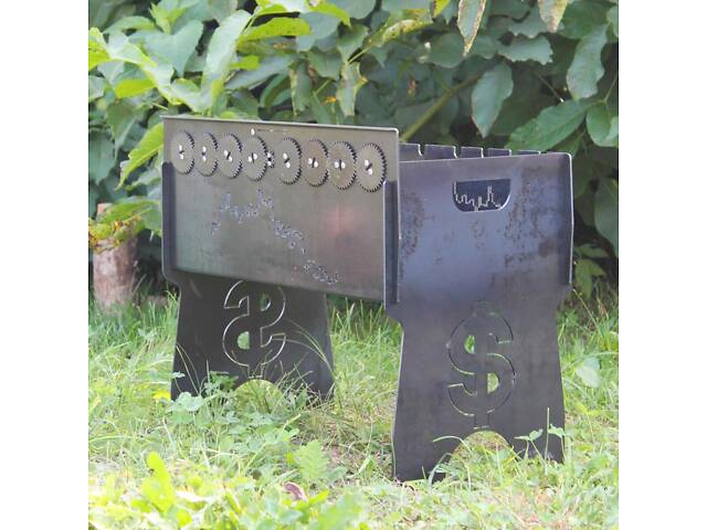 Мангал автоматичний на 8 шампурів із гравіюванням. - Фото 2