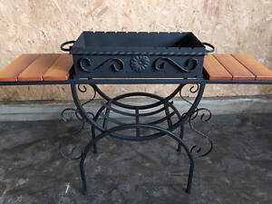 Ковані мангали зі столиками та знімною жаровнею GoodsMetall М34