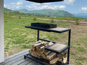 Мангал Loft зі столиком і знімною жарівнею на 12 шампурів