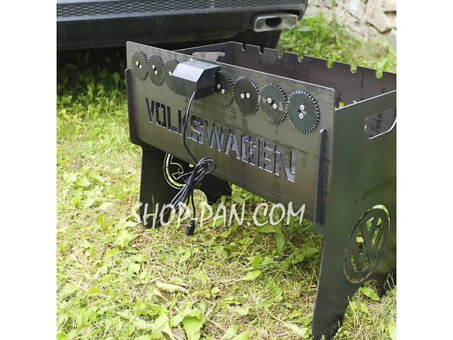 Мангал на 8 шт. із вбудованою шашличницею та мотором на 8 шт. з гравіюванням — Доброго вічора мі з Україні - Фото 9