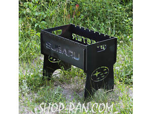 Мангал розбірний на 8 шт з індивідуальним гравіюванням - SUBARU - на подарунок