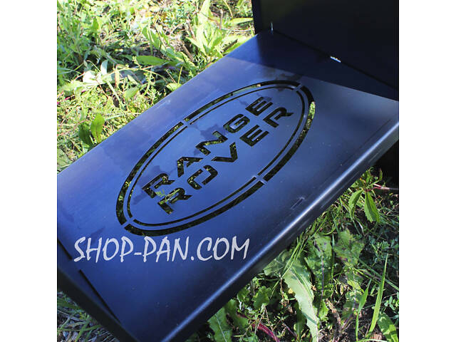 Мангал розбірний високий на 8 шампурів із підставкою для дров та індивідуальним гравіюванням — Саня запюй - Фото 6