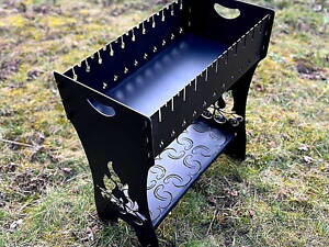 Мангал розбірний високий преміум 8, 10, 12 шампурів