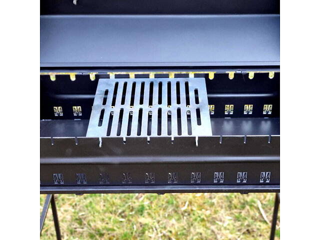 Мангал Садовий з кришкою 4 мм + 10 шампурів - Фото 3