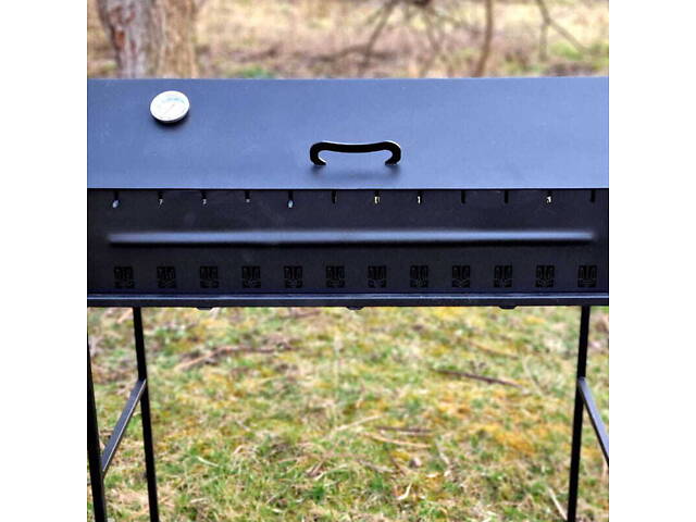 Мангал Садовий з кришкою 4 мм + 10 шампурів - Фото 5