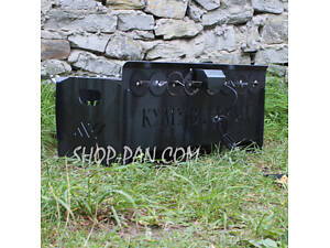 Мангал із вбудованою шашличницею та мотором на 8 шампурів 2 мм