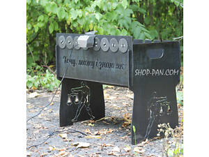 Мангал із вбудованою шашличницею та мотором на 8 шампурів - Хочу можу и знаю як